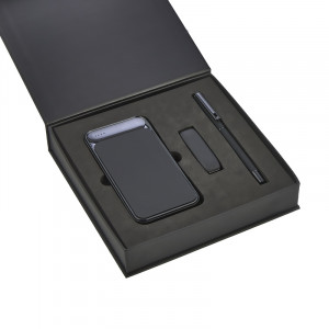 5057 Hediyelik Set - Led işıklı 10.000Mah Powerbank - Led işıklı Usb Bellek Led işıklı Rubber Metal Kalem