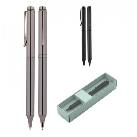 1215-KT Metal Tükenmez Kalem Seti 1215-KT Metal Tükenmez Kalem Seti