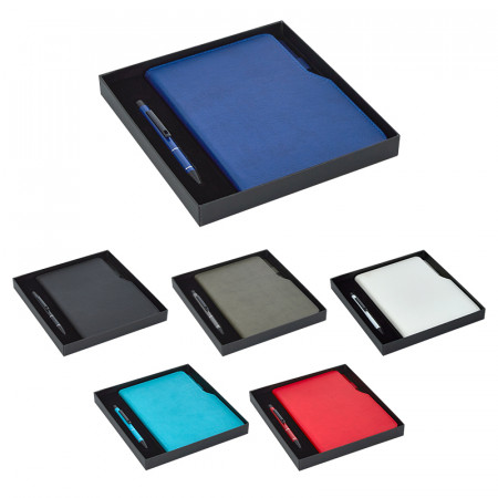 941-K Hediyelik Set - 15X21 Renkli Kenar Not Defteri - Metal Tükenmez Kalem 941-K Hediyelik Set - 15X21 Renkli Kenar Not Defteri - Metal Tükenmez Kalem
