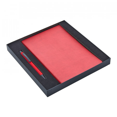 2280-K Hediyelik Set - 13X21 Renkli Kenar Not Defteri Metal Tükenmez Kalem 2280-K Hediyelik Set - 13X21 Renkli Kenar Not Defteri Metal Tükenmez Kalem