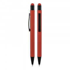 1027 Metal Tükenmez Touchpen Kalem Rubber Gövde