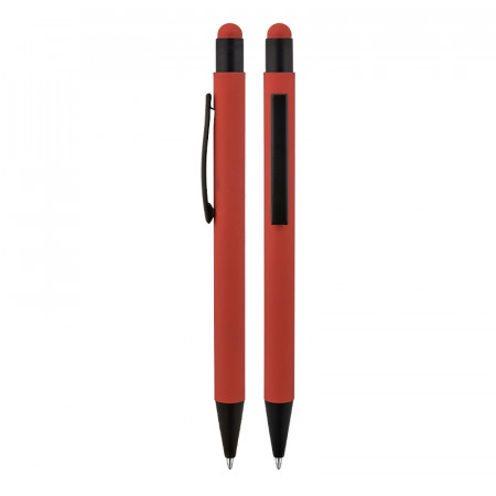 1027 Metal Tükenmez Touchpen Kalem Rubber Gövde 1027 Metal Tükenmez Touchpen Kalem Rubber Gövde