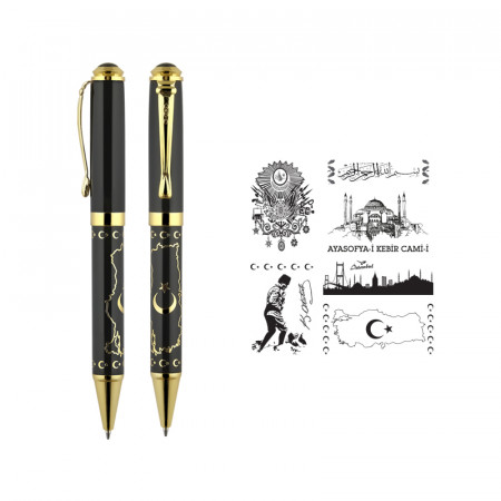 685-T Kabartma Figürlü Metal Tükenmez Kalem 685-T Kabartma Figürlü Metal Tükenmez Kalem