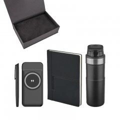 5077 Kalem & Defter & Powerbank & Termos Set